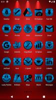 Light Blue and Black Icon Pack capture d'écran 3