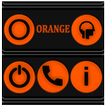 Orange and Black Icon Pack আইকন