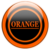 Orange Glass Orb Icon Pack Zeichen