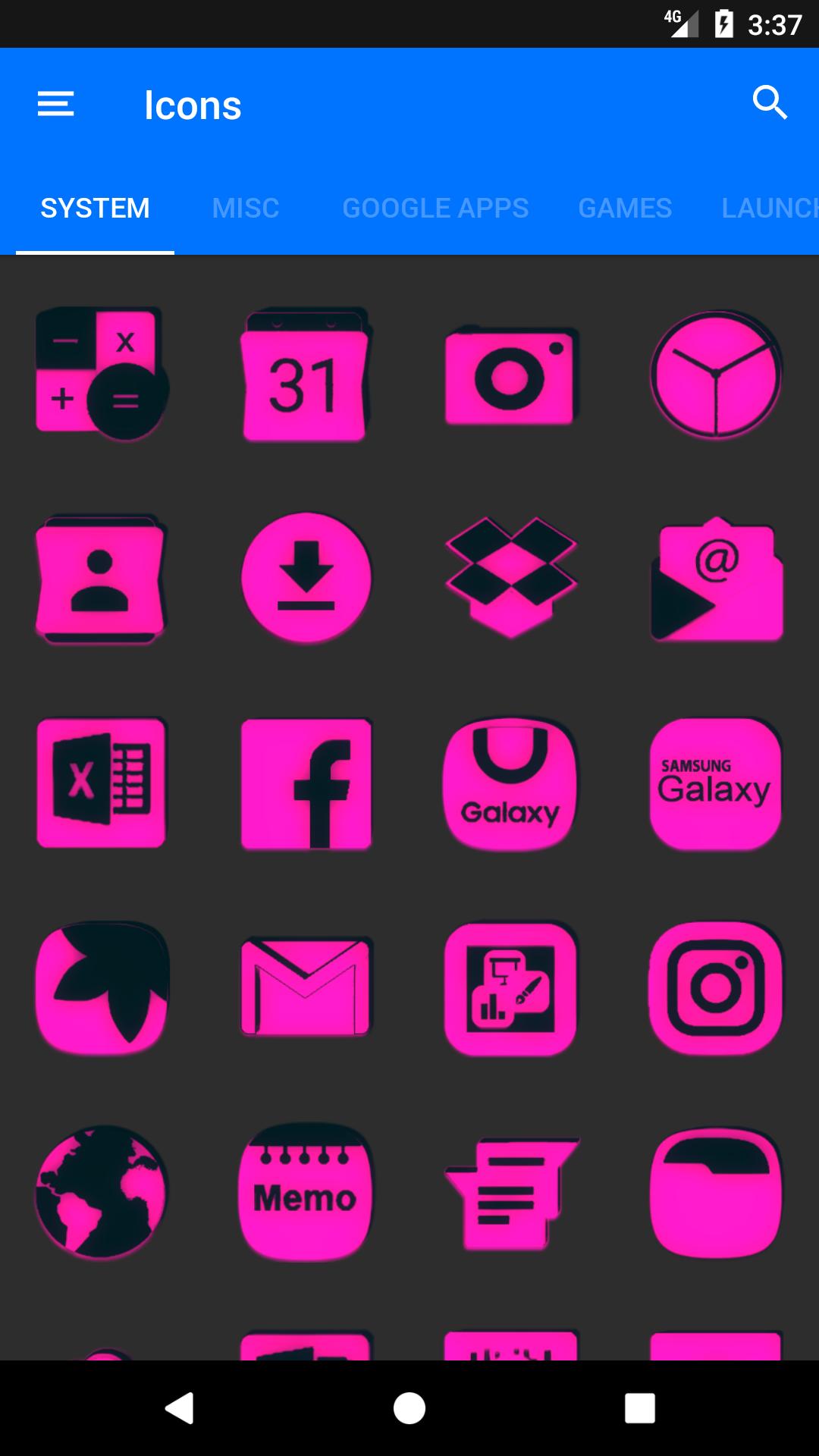 Pink And Black Icon Pack Free For Android Apk Download - light pink roblox app icon