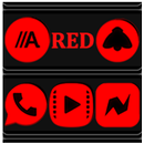 Red and Black Icon Pack aplikacja