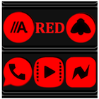 Red and Black Icon Pack icône