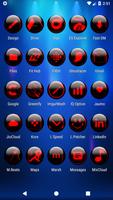 Red Glass Orb Icon Pack imagem de tela 2