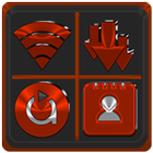 ikon Red Orange Icon Pack