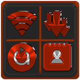 Red Orange Icon Pack APK