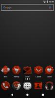 Red Orange Icon Pack Affiche