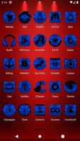 Blue and Black Icon Pack ảnh chụp màn hình 2