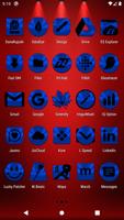 Blue and Black Icon Pack ảnh chụp màn hình 3