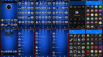 Silver and Black Icon Pack تصوير الشاشة 1