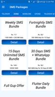 Pakistan All Sim SMS Packages 2018 captura de pantalla 1