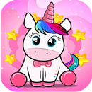 Fofo Rosa Unicórnio  Papel de Parede APK