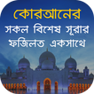 সকল বিশেষ সূরার ফজিলত একসাথে