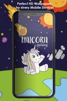 Magical Cute Unicorn Wallpaper poster