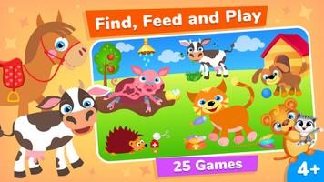 123 Kids Fun Animals Games poster