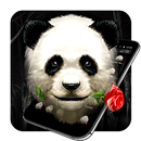Cute Rose Panda Theme APK