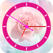 ”Rose Clock Live Rose Wallpaper