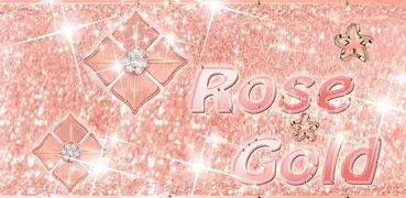 Rosegold diamond Live Wallpaper Theme