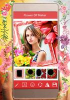 Flower Frame DP for Insta/FB Affiche