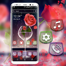 Rose in Glass Launcher Theme APK