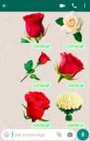 Stickers roses pour WhatsApp Affiche