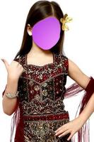 Indian Girl Kids Wear الملصق