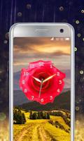 Rose Flower Clock plakat