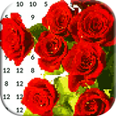 Roses Pixel Art: Flowers Color by Number aplikacja