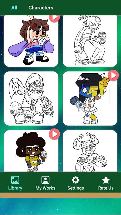 Coloring FNF Characters para Android - APK Baixar