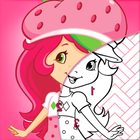Shortcake Strawberry Coloring icône