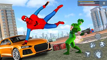 Spider ninja superhero game 3d poster