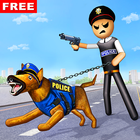 Stickman Police Dog-icoon
