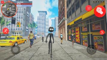 Amazing Rope Stickman Hero Sim الملصق