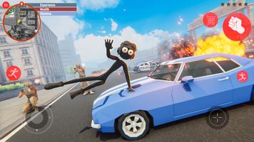 Amazing Rope Stickman Hero Sim تصوير الشاشة 1