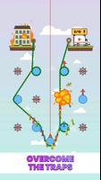 Rope Puzzle: Stickman Rescue syot layar 2