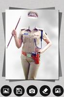 Women Police Suit Photo Editor Photo Frames capture d'écran 2