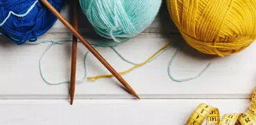 編み物ローカウンター -  棒編みと かぎ編み