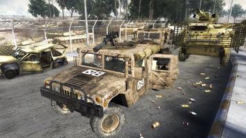 Army Games: Military Car Shoot Cartaz