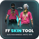 FFF FF Skin Tool, Elite pass Bundles, Emote, skin icon