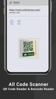 All Code Scanner - QR Code Reader & Barcode Reader ảnh chụp màn hình 2