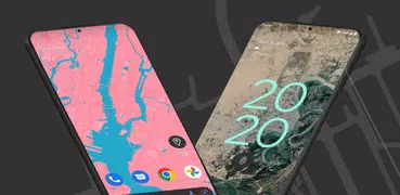 Cartogram - Map Live Wallpaper