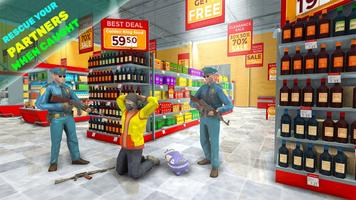Grand Supermarket Robbery - City Crime Game capture d'écran 1
