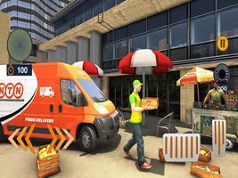 Fast Food Truck Driving - Food Delivery Games capture d'écran 1