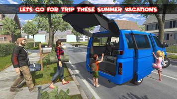 Happy Family Summer Vacation Adventures الملصق