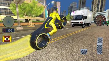 Light Bike Traffic Racing Game capture d'écran 2