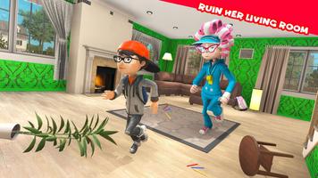 Scary Nanny Kids Nightmare Family Game ポスター