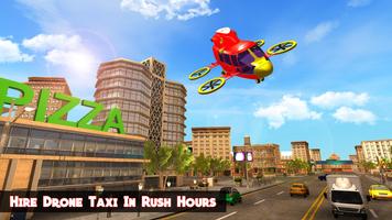 Real Flying Drone Taxi Simulat poster