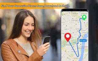 Live Earth Map Route Planner & постер