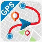 GPS voz navegação & explorar rastreamento mapas ícone