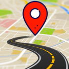 GPS Route Voice Navigation, Maps Finder & Location আইকন