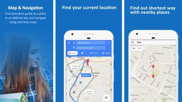 برنامه‌نما GPS Route Voice Navigation, Maps Finder & Location عکس از صفحه